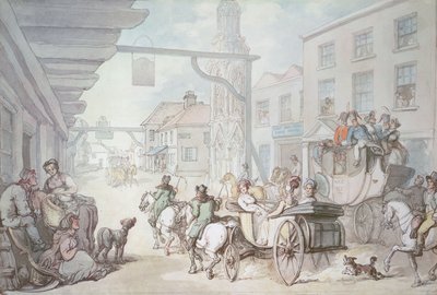 The Post Chaise by Thomas Rowlandson